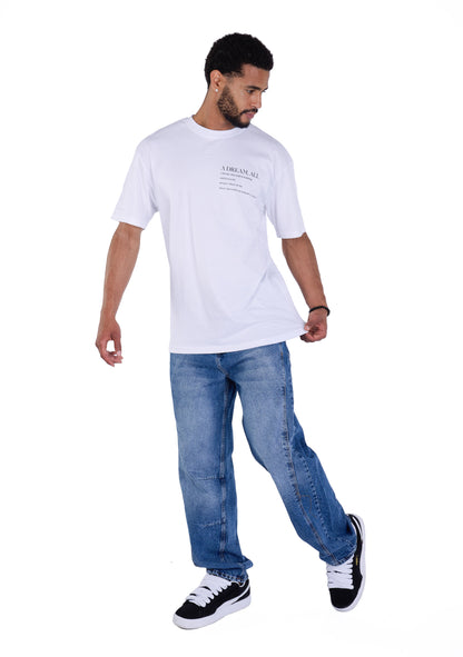 Herren Baggy Jeans, Baggy Fit, Modell DQ-K716, Blau, Schwarz