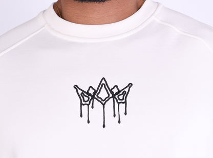 Herren Sweatshirt mit Bestickung Slim Fit, Modell DQ KB104, Beige, Grün, Braun und Schwarz