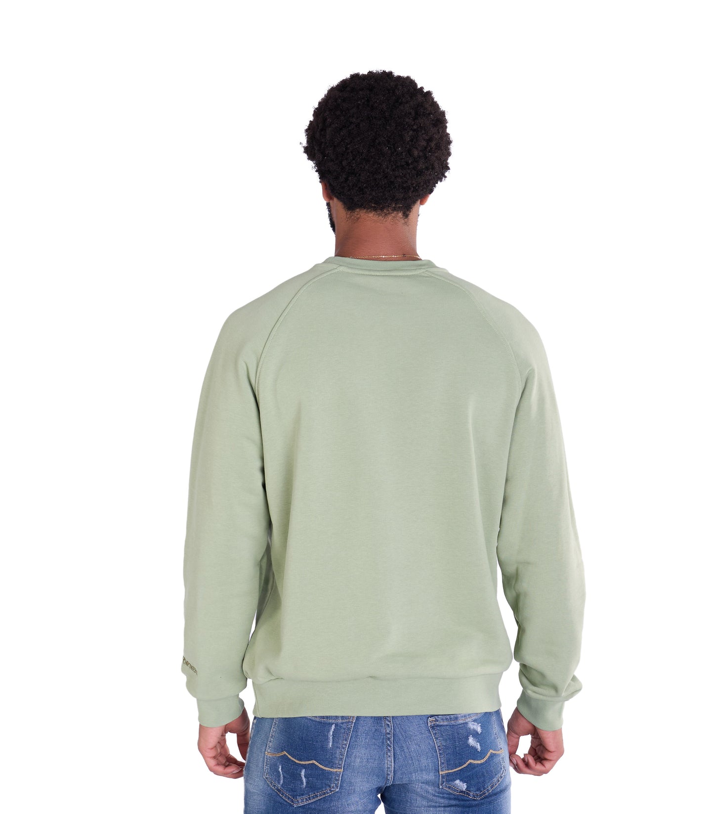 Herren Sweatshirt mit Bestickung Slim Fit, Modell DQ KB104, Beige, Grün, Braun und Schwarz