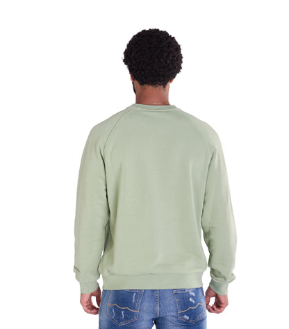 Herren Sweatshirt mit Bestickung Slim Fit, Modell DQ KB104, Beige, Grün, Braun und Schwarz