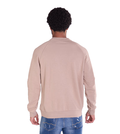 Herren Sweatshirt mit Bestickung Slim Fit, Modell DQ KB104, Beige, Grün, Braun und Schwarz
