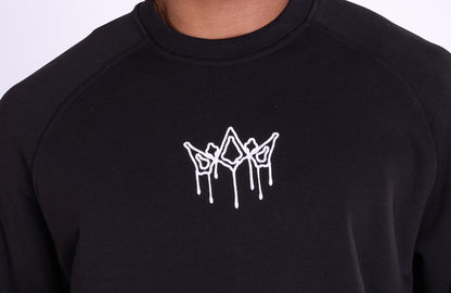 Herren Sweatshirt mit Bestickung Slim Fit, Modell DQ KB104, Beige, Grün, Braun und Schwarz