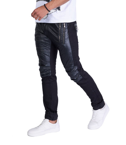 KINGZ Men's Designer Jeans, Slim Fit, Model 1729, Blue 