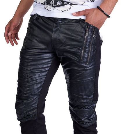 KINGZ Men's Designer Jeans, Slim Fit, Model 1729, Blue 