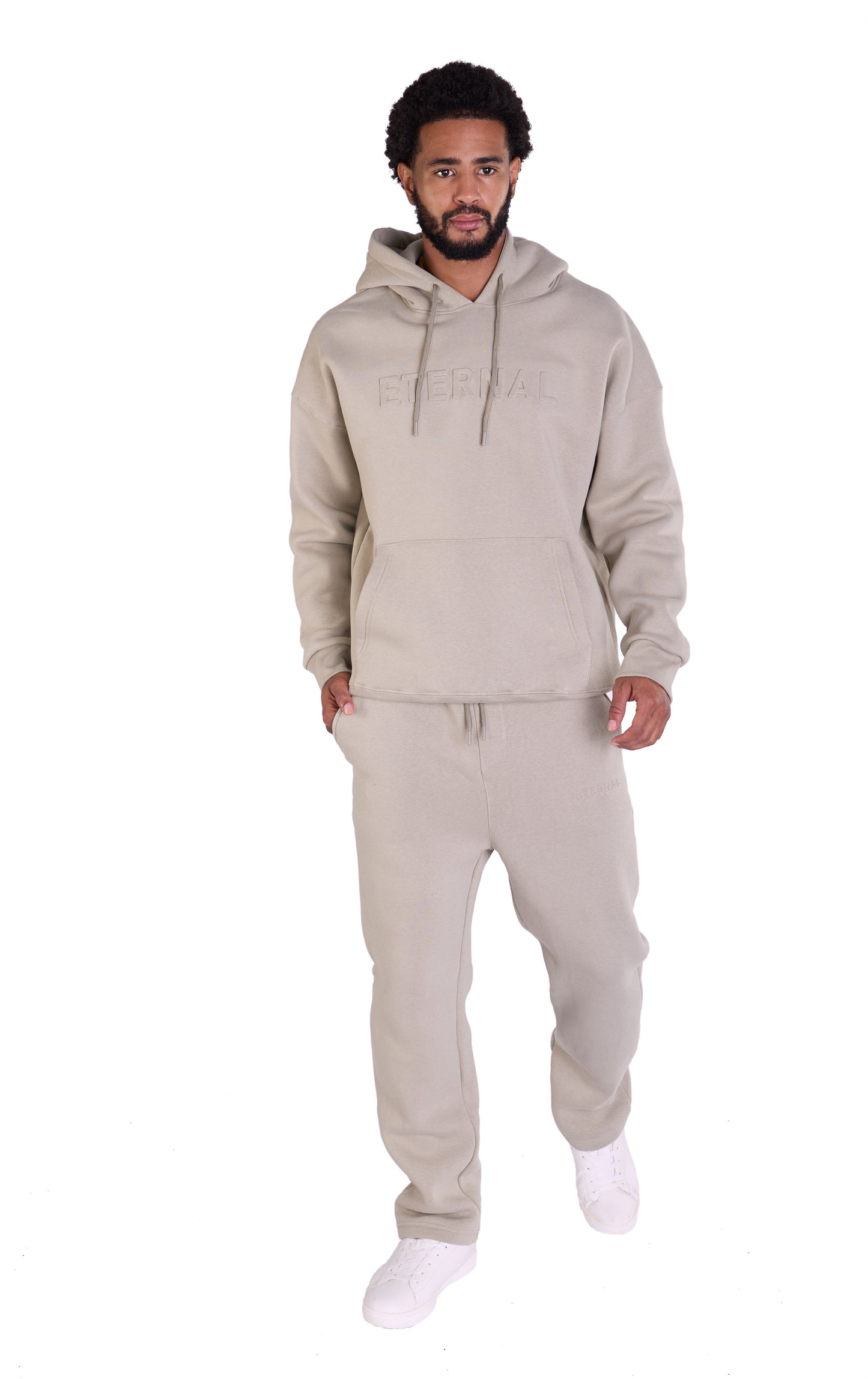 Herren Jogger Kombi Zweiteiler,  Slim Fit, Modell DQ DQ KPS005, Beige, Grau, Olive und Schwarz