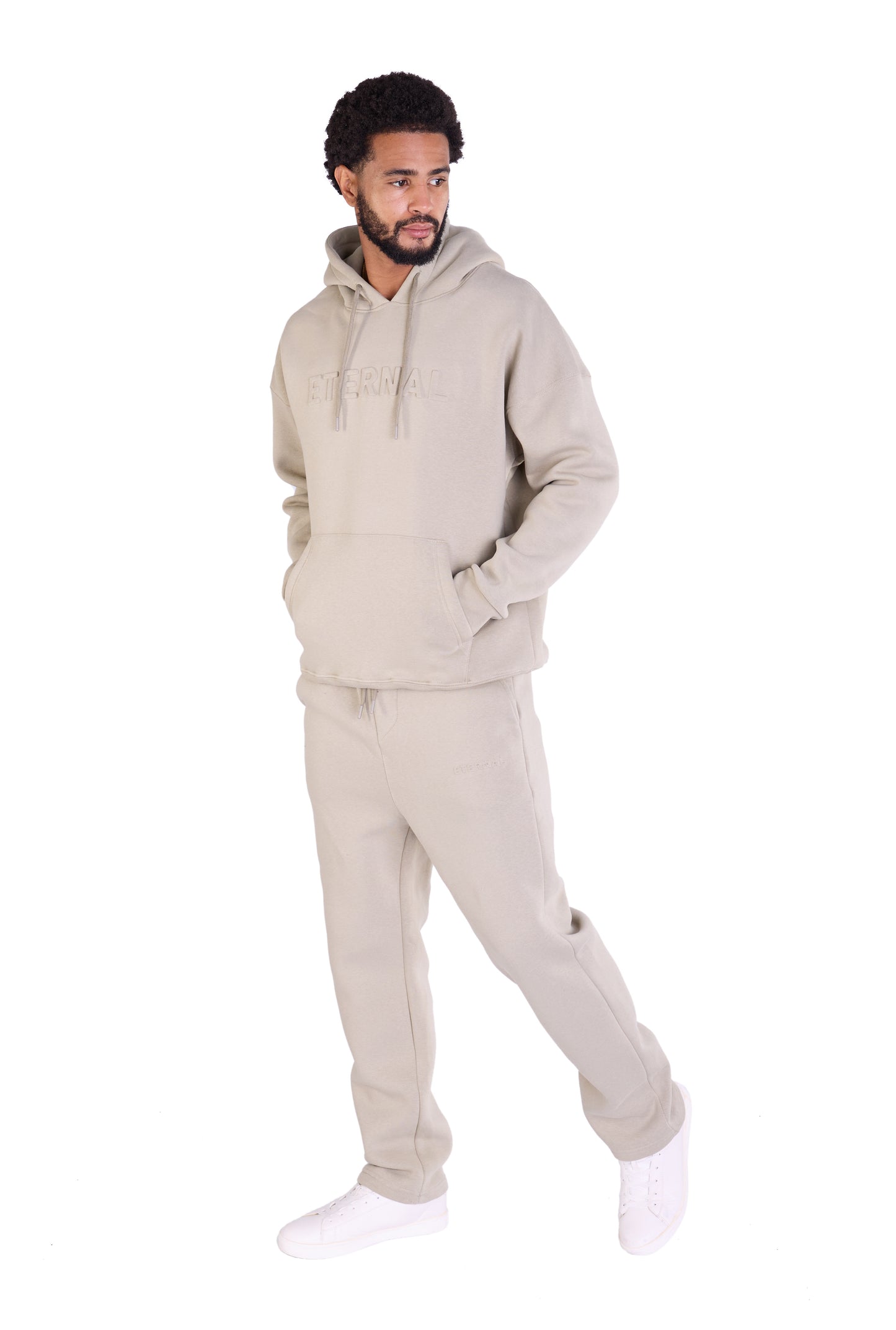 Herren Jogger Kombi Zweiteiler,  Slim Fit, Modell DQ DQ KPS005, Beige, Grau, Olive und Schwarz