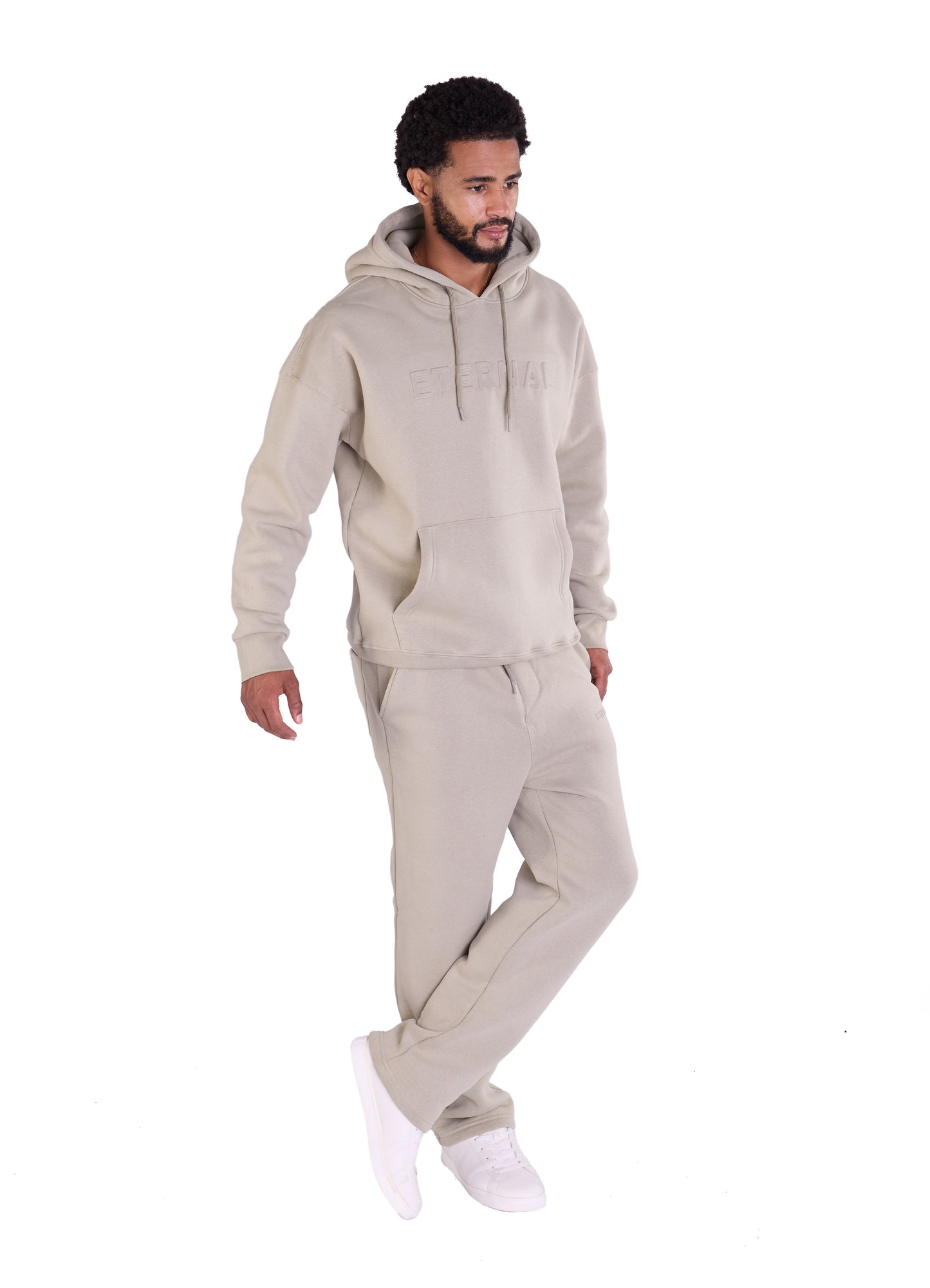 Herren Jogger Kombi Zweiteiler,  Slim Fit, Modell DQ DQ KPS005, Beige, Grau, Olive und Schwarz