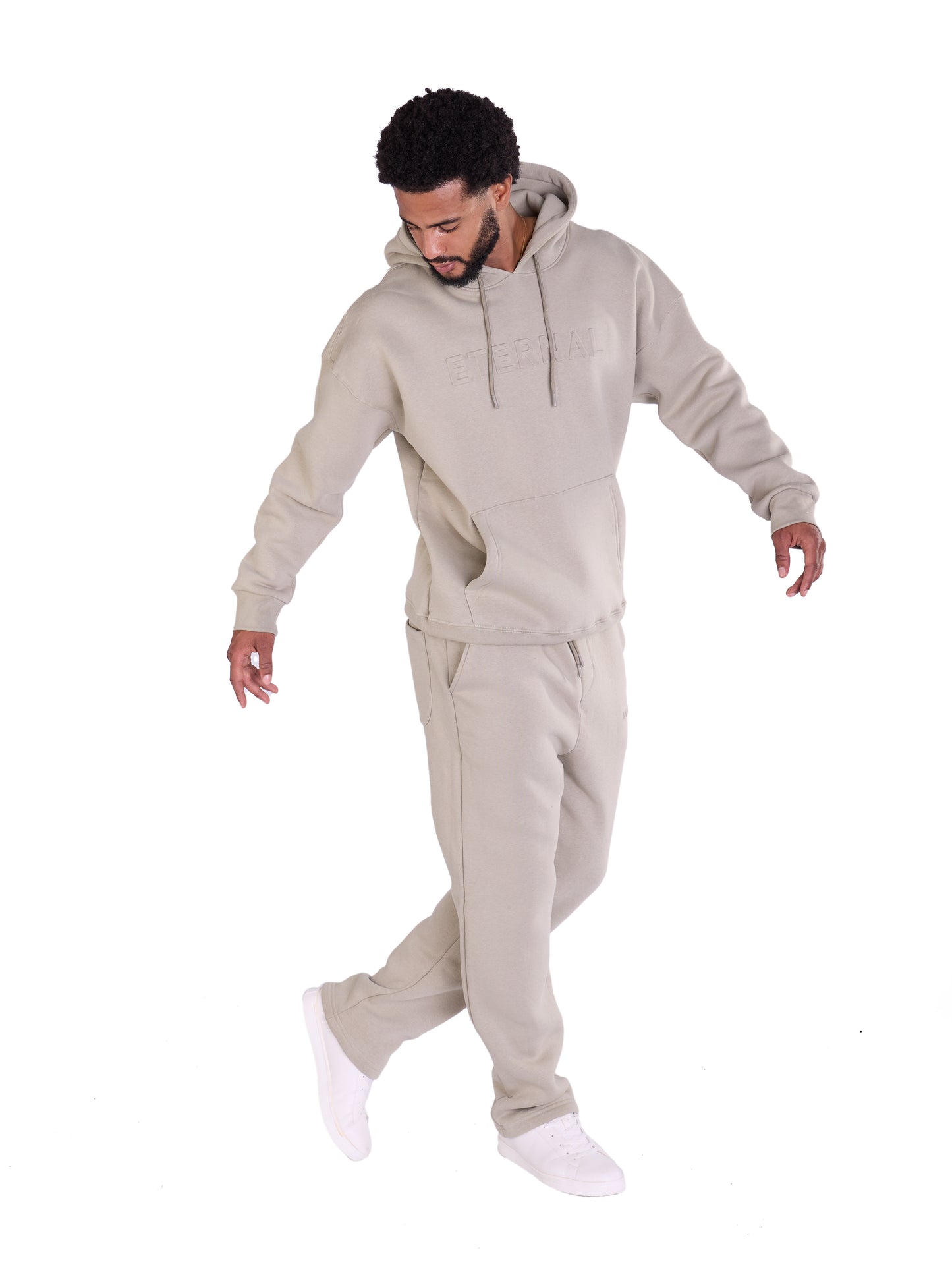 Herren Jogger Kombi Zweiteiler,  Slim Fit, Modell DQ DQ KPS005, Beige, Grau, Olive und Schwarz