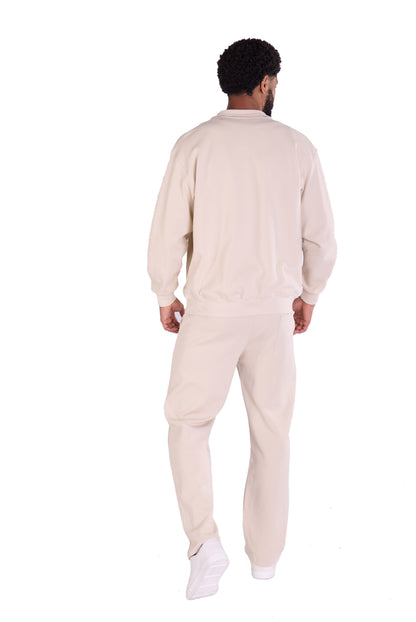 Herren Freizeitanzug Zweiteiler,  Slim Fit, Modell DQ 2510, Beige, Grau und Schwarz