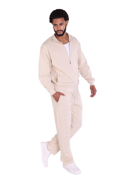 Herren Freizeitanzug Zweiteiler,  Slim Fit, Modell DQ 2510, Beige, Grau und Schwarz