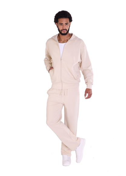 Herren Freizeitanzug Zweiteiler,  Slim Fit, Modell DQ 2510, Beige, Grau und Schwarz