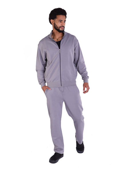 Herren Freizeitanzug Zweiteiler,  Slim Fit, Modell DQ 2510, Beige, Grau und Schwarz