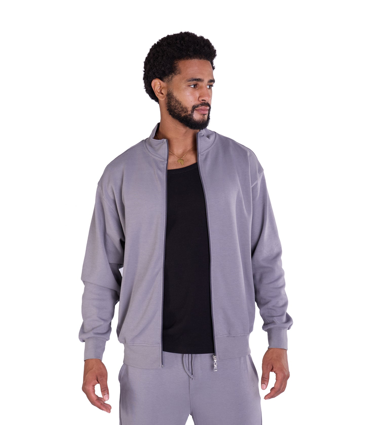 Herren Freizeitanzug Zweiteiler,  Slim Fit, Modell DQ 2510, Beige, Grau und Schwarz