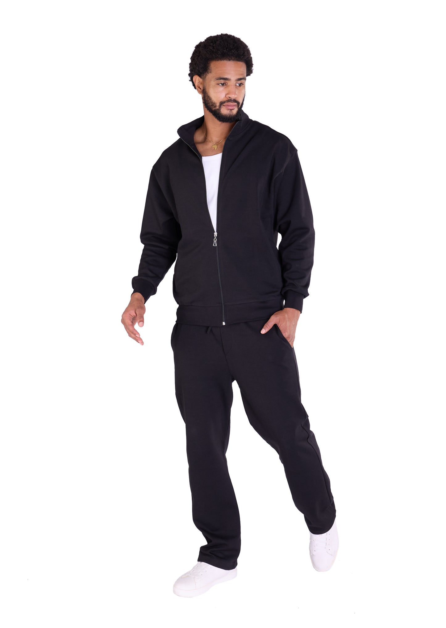 Herren Freizeitanzug Zweiteiler,  Slim Fit, Modell DQ 2510, Beige, Grau und Schwarz