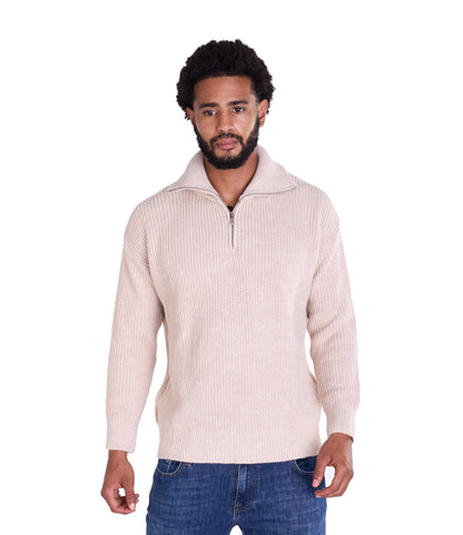 Lässiger Herren Troyer in Slim Fit, Modell DQ K0002, Beige und Schwarz