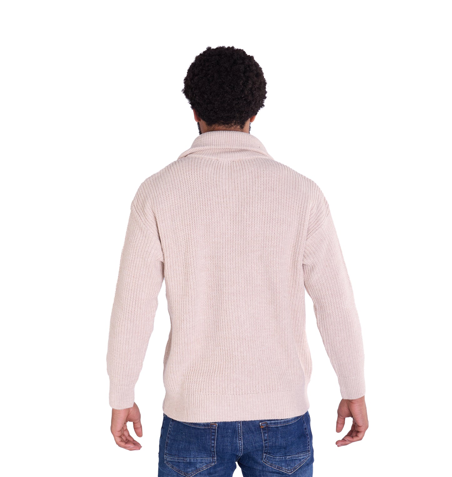 Lässiger Herren Troyer in Slim Fit, Modell DQ K0002, Beige und Schwarz