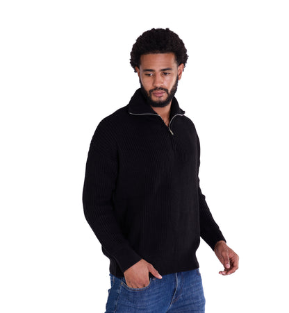 Lässiger Herren Troyer in Slim Fit, Modell DQ K0002, Beige und Schwarz