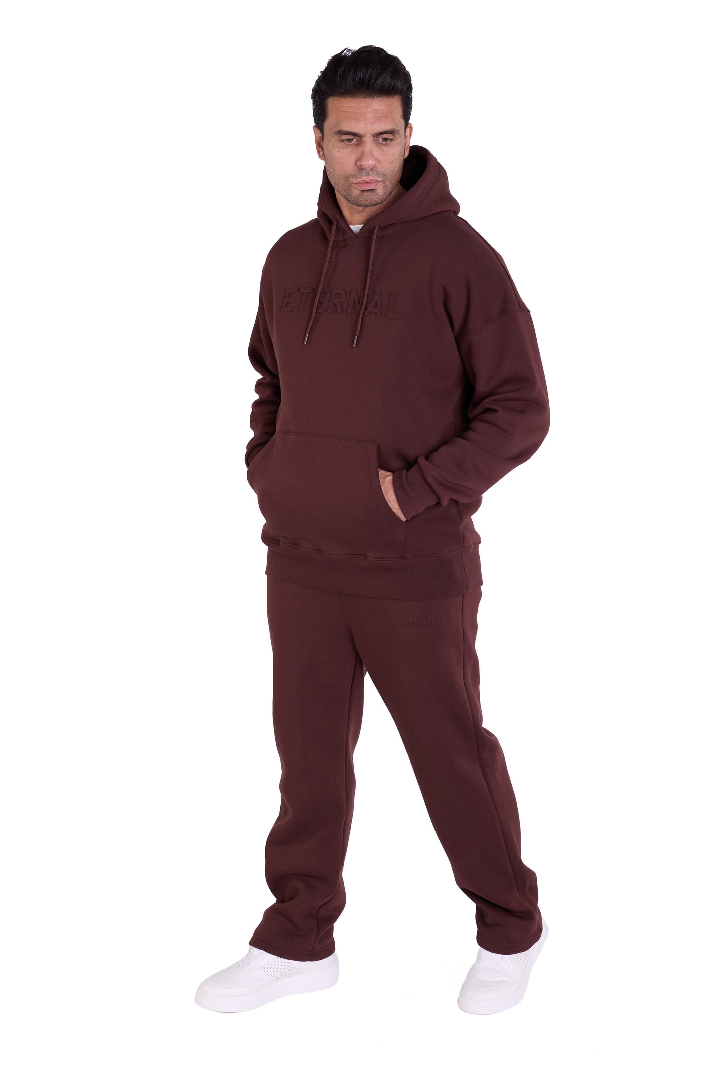 Herren Jogger Kombi Zweiteiler,  Slim Fit, Modell DQ DQ KPS005, Beige, Grau, Olive und Schwarz