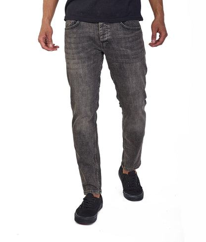 Herren SLIM-FIT Jeans, DQ M092, Blau und Schwarz