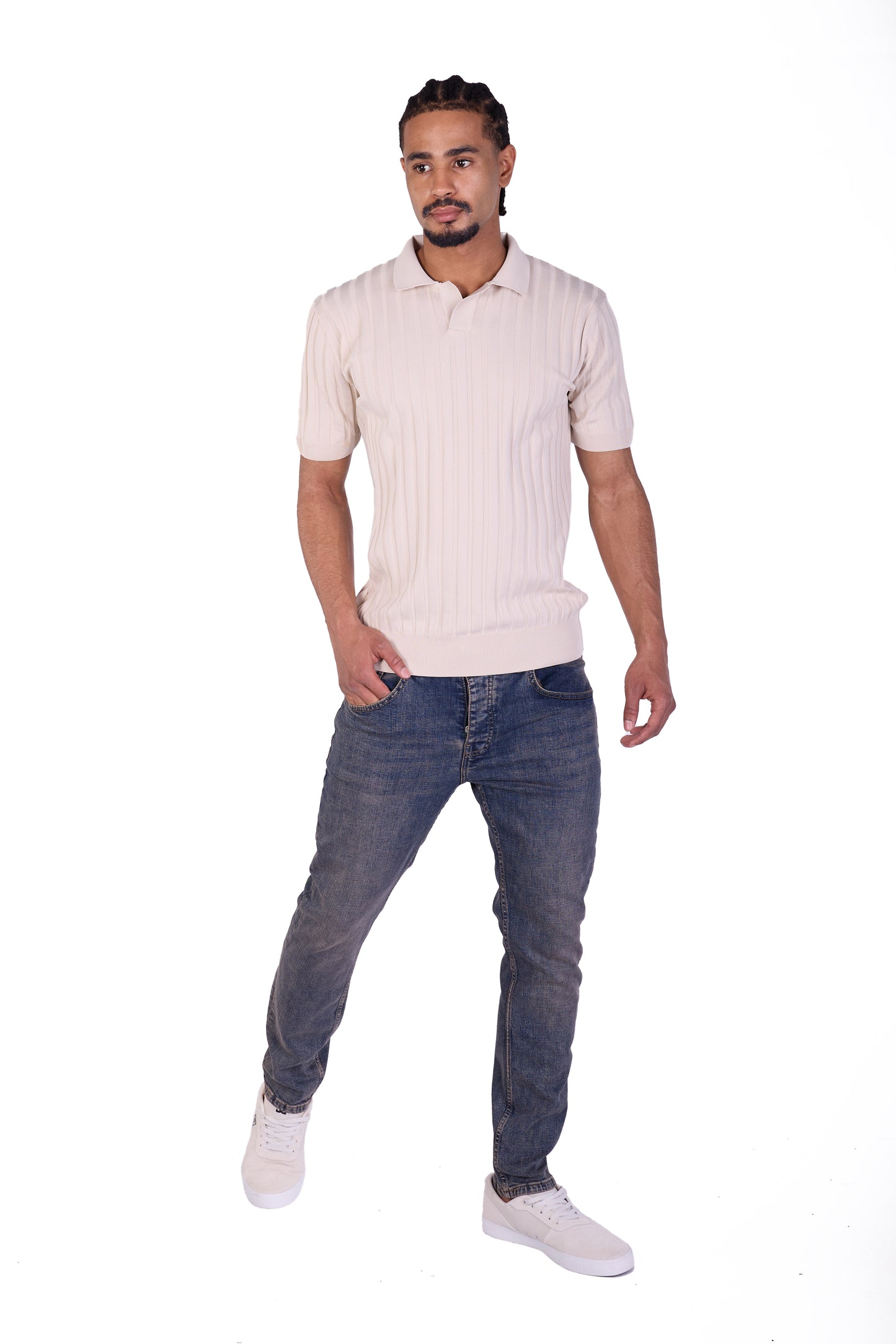 Herren SLIM-FIT Jeans, DQ M092, Blau und Schwarz