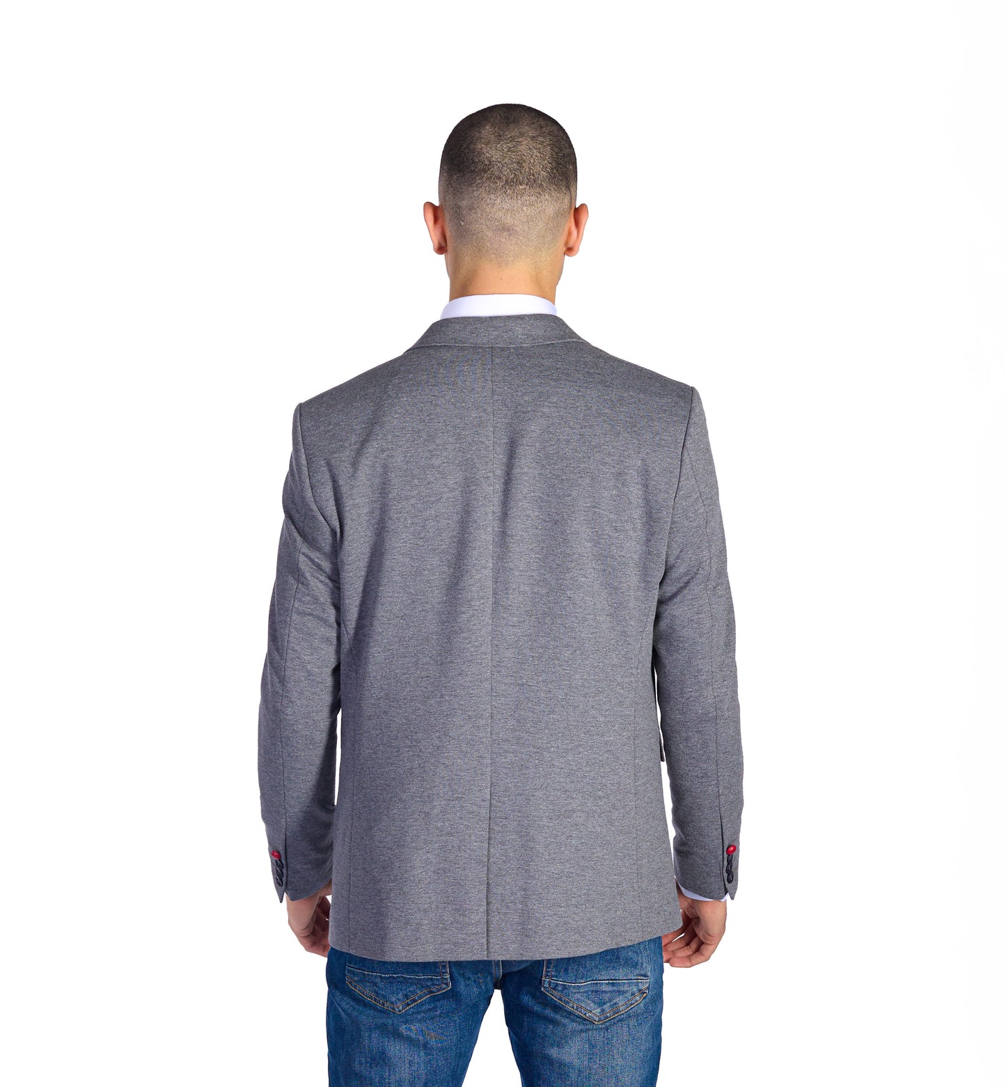 DENIM DISTRIQT Herren Sakko, Sportliches Jersey Sakko, Slim Fit, Modell DQ1307, Anthrazit