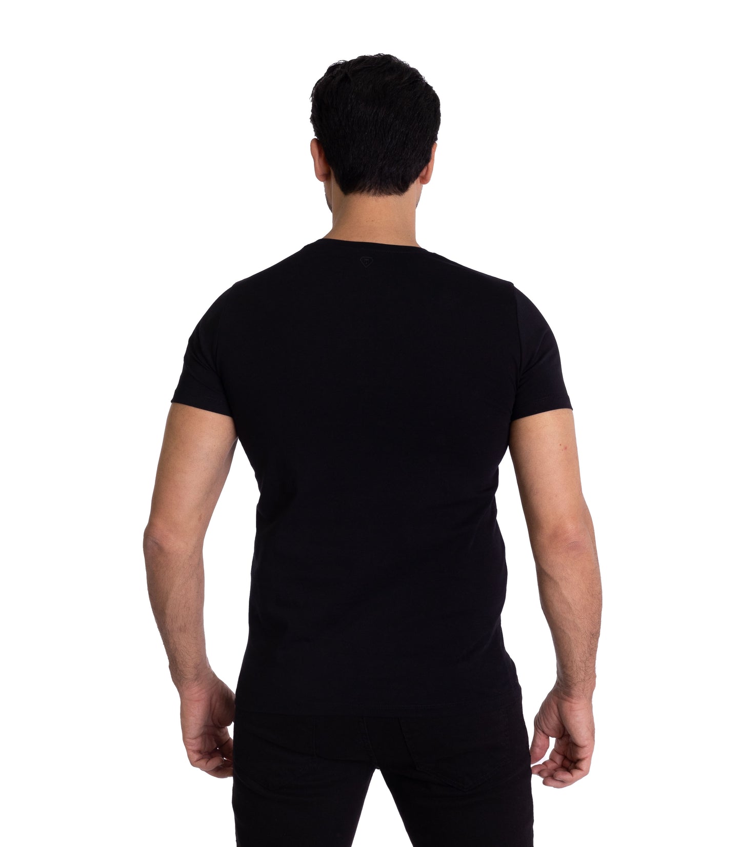 Herren T-Shirt, Body Fit, Strass Druck "Totenkopf", Modell T15