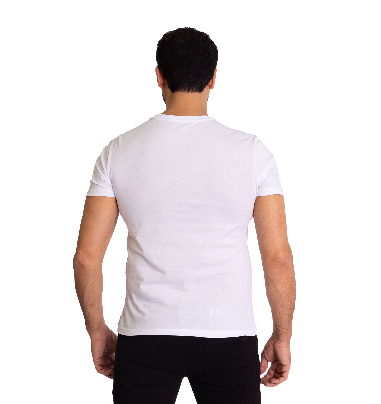 Herren T-Shirt, Body Fit, Strass Druck "Totenkopf", Modell T39