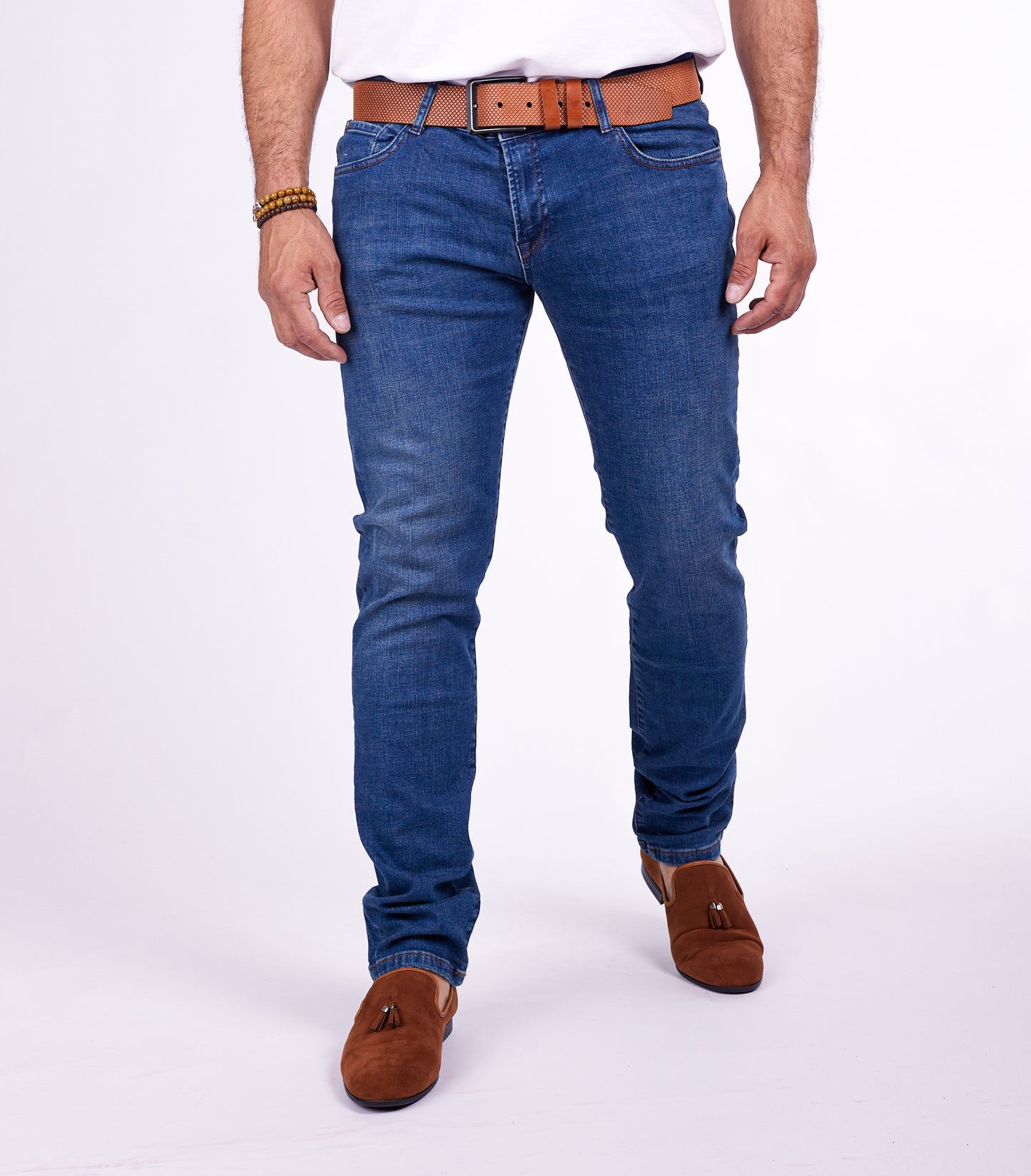 Herren Jeans Slim Fit, Modell T3000, Blau