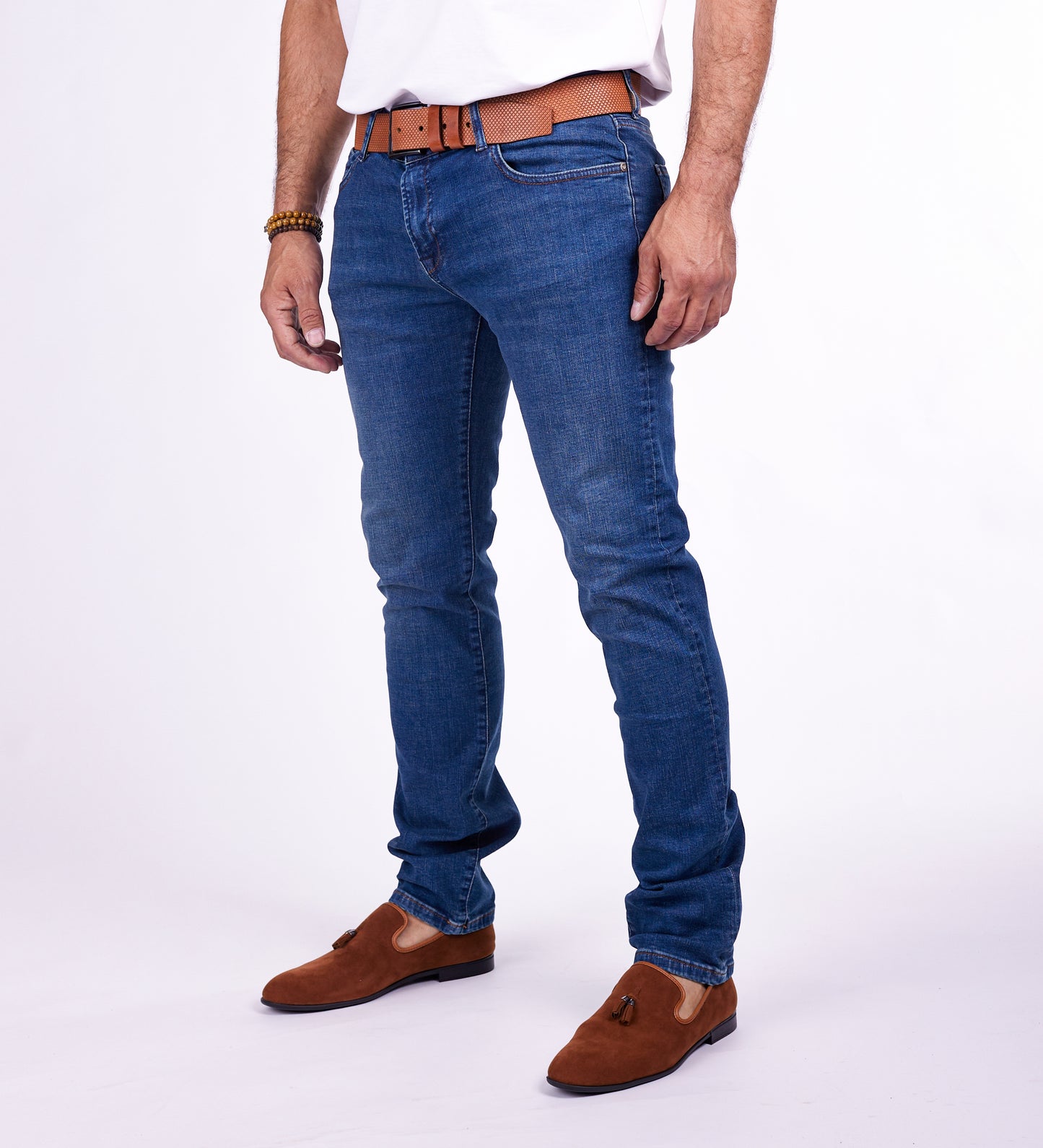 Herren Jeans Slim Fit, Modell T3000, Blau