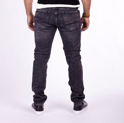 Herren Jeans Slim Fit, Stonewashed Look, Modell T3006, Dunkelgrau