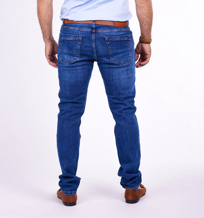 Herren Jeans Regular Fit, Sonewashed Look, Modell T3020