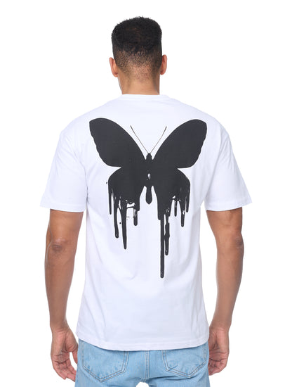 CATCH - T-shirt with print, oversized fit, model C736, white