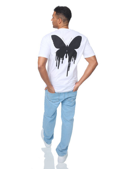 CATCH - T-shirt with print, oversized fit, model C736, white