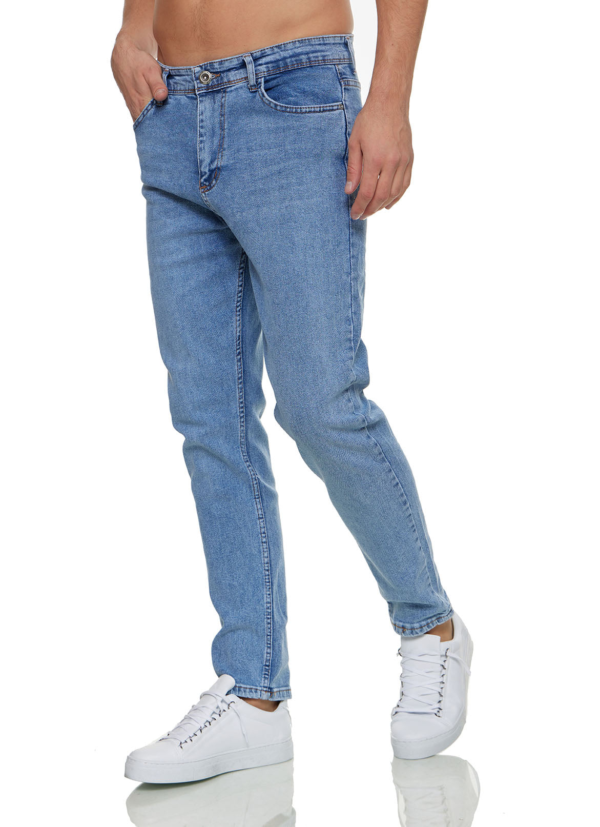 Buy The Indian Garage Co Men Charcoal Slim Fit Stretchable Jeans - Jeans  for Men 17729336 | Myntra