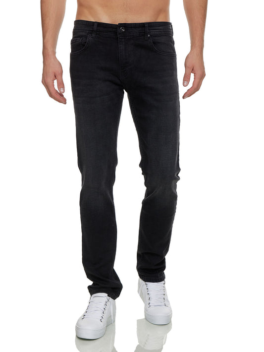 Herren Jeans, Regular Fit, Modell 15853, Schwarz