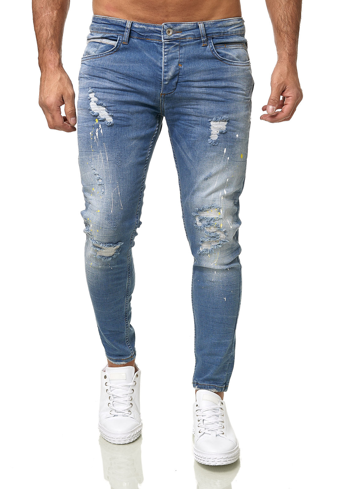 Men's skinny fit jeans, model DH3264, light blue